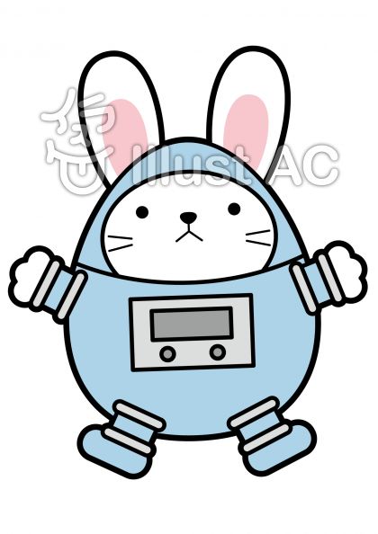 宇宙うさぎの無料フリーイラスト素材