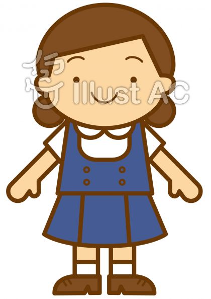 夏制服の無料フリーイラスト素材