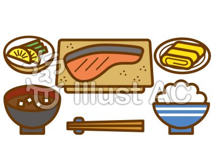 朝食の無料フリーイラスト素材