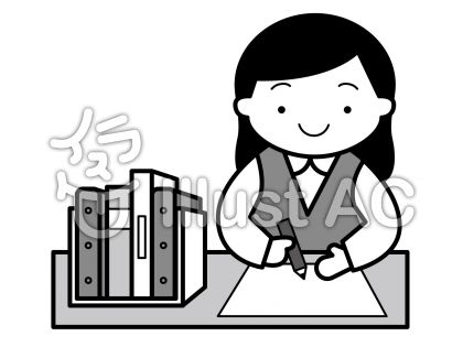 OL1の無料フリーイラスト素材グレースケール