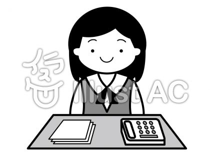 OL4の無料フリーイラスト素材グレースケール