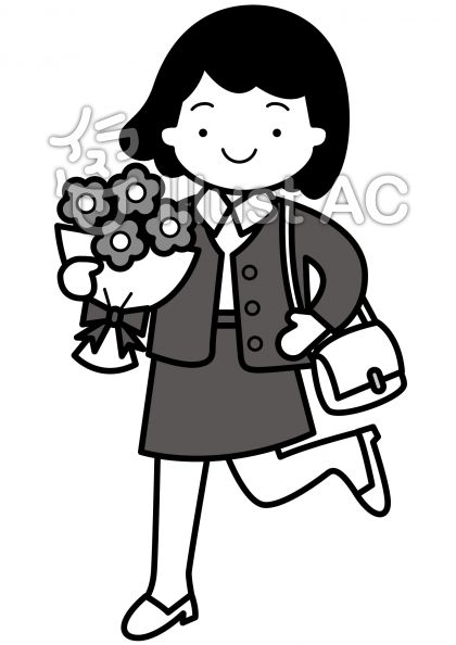 送迎会の無料フリーイラスト素材グレースケール