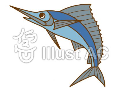 カジキマグロの無料フリーイラスト素材