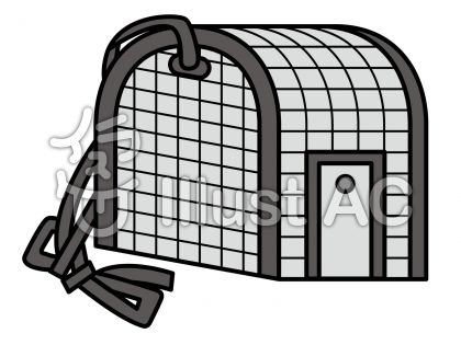 バスケットの無料フリーイラスト素材グレースケール